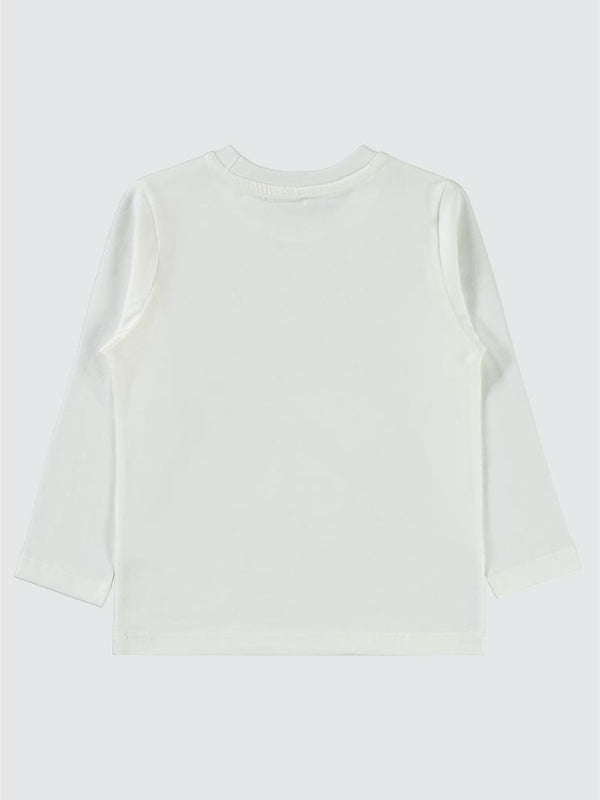 Civil Boys Race Baskı 2-5 Yaş Sweat - Ekru