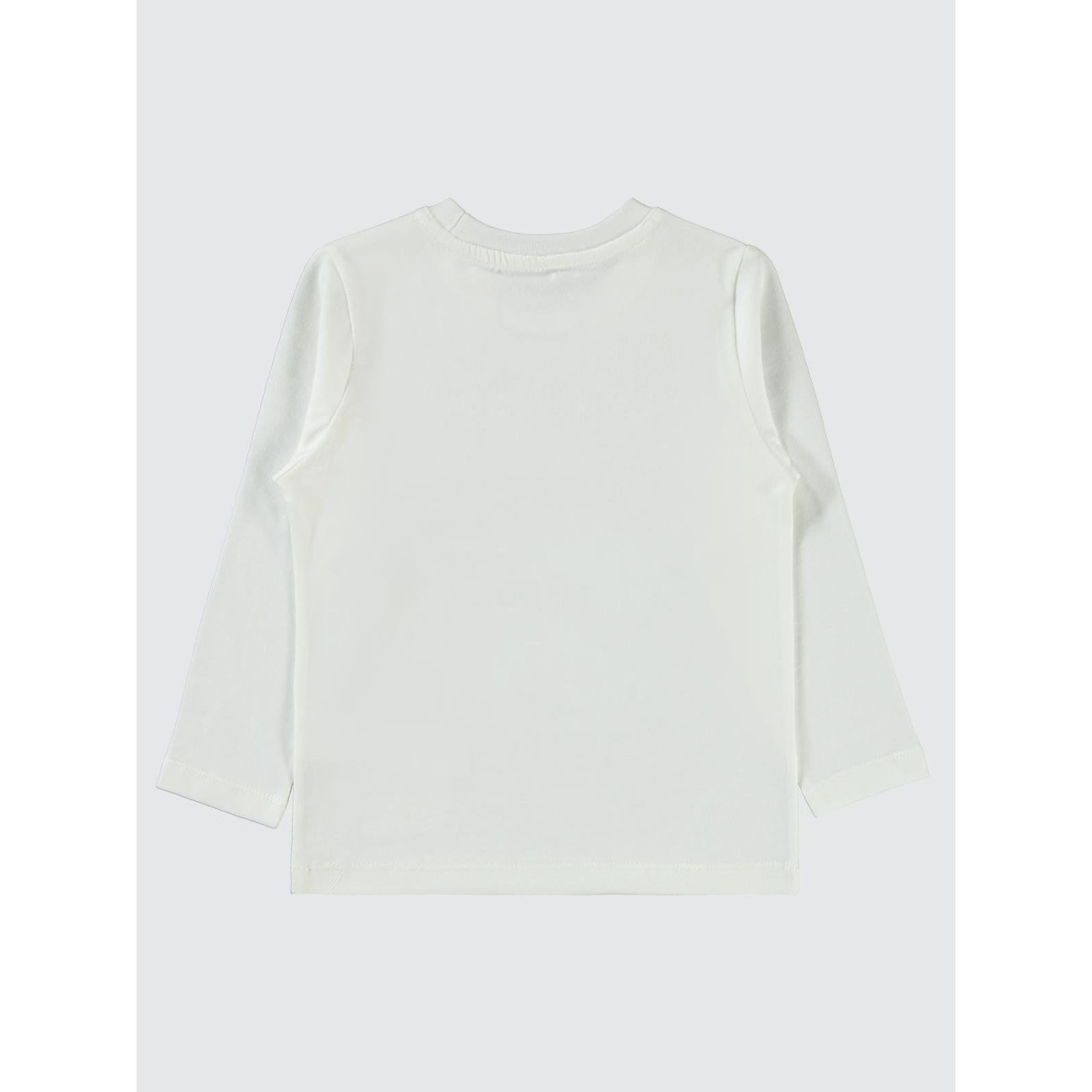 Civil Boys Race Baskı 2-5 Yaş Sweat - Ekru