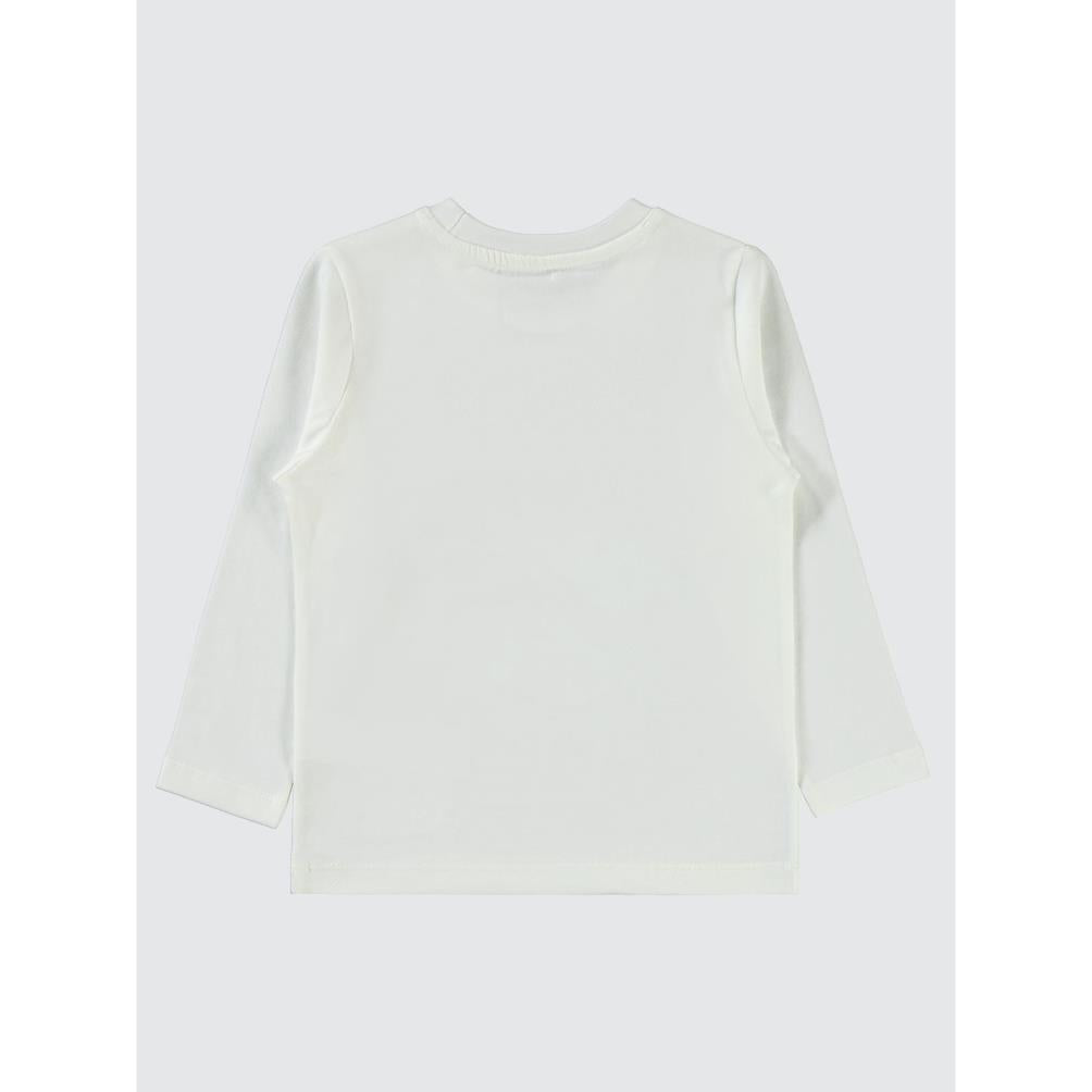 Civil Boys Race Baskı 2-5 Yaş Sweat - Ekru