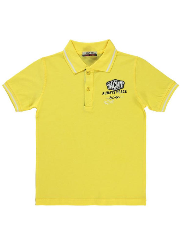 Popito Çocuk Yakalı 10-13 Yaş Tişört