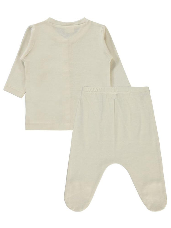 Civil Baby Düz 1-6 Ay Pijama Takımı - Bej