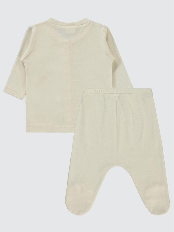 Civil Baby Düz 1-6 Ay Pijama Takımı - Bej