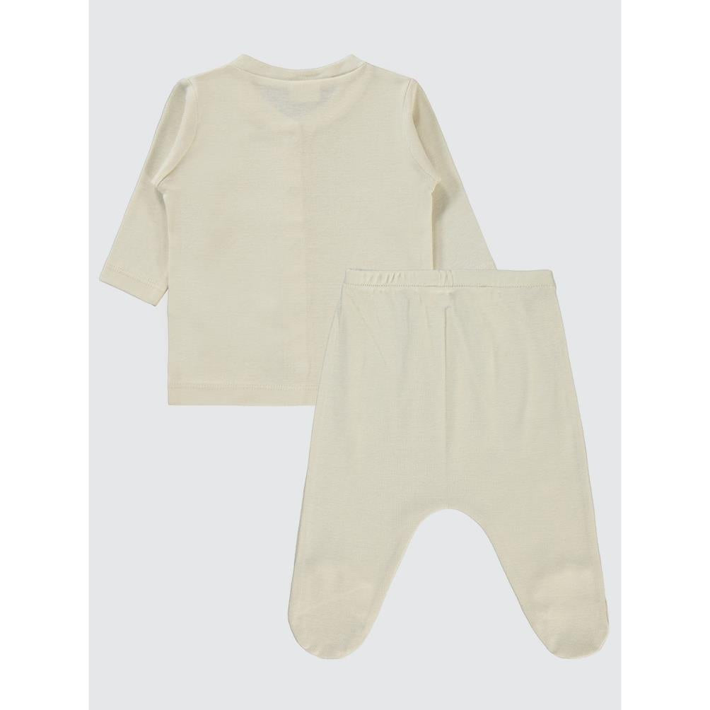 Civil Baby Düz 1-6 Ay Pijama Takımı - Bej