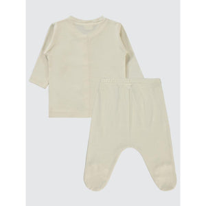 Civil Baby Düz 1-6 Ay Pijama Takımı - Bej