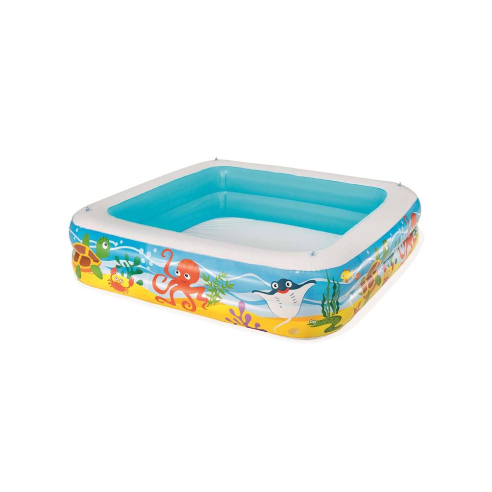 Bestway Can Oyuncak Güneş Korumalı Gölgelikli Büyük Şişme Havuz 140x140x114 cm Mavi