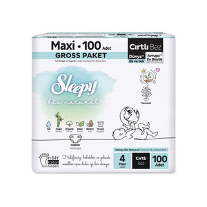 Sleepy Bio Naturel Bebek Bezi Gross Paket 4 Beden Maxi 100'lü
