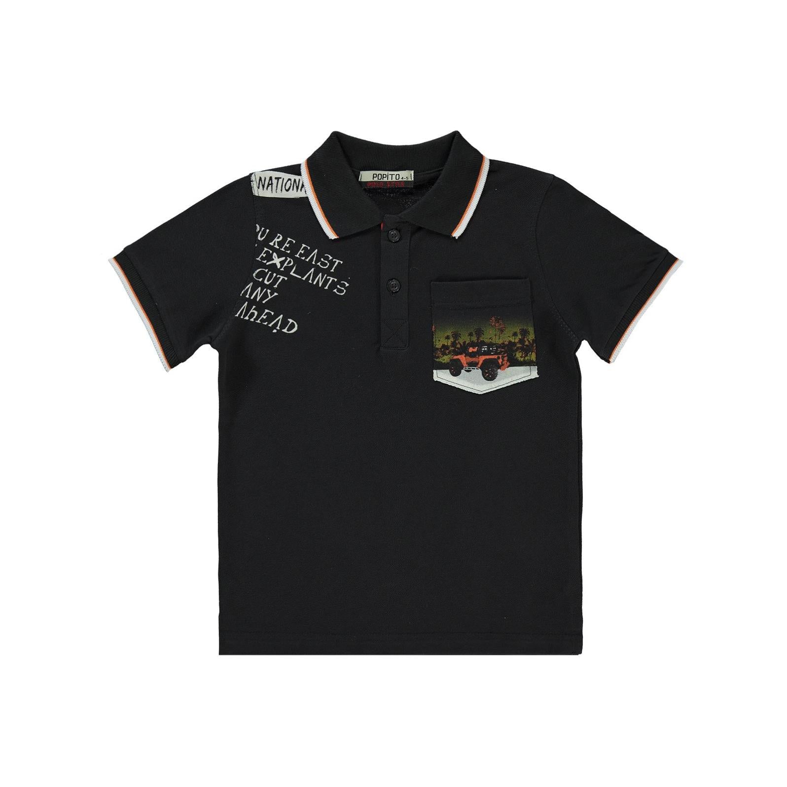 Popito Bebe Yakalı 1-4 Yaş Tişört