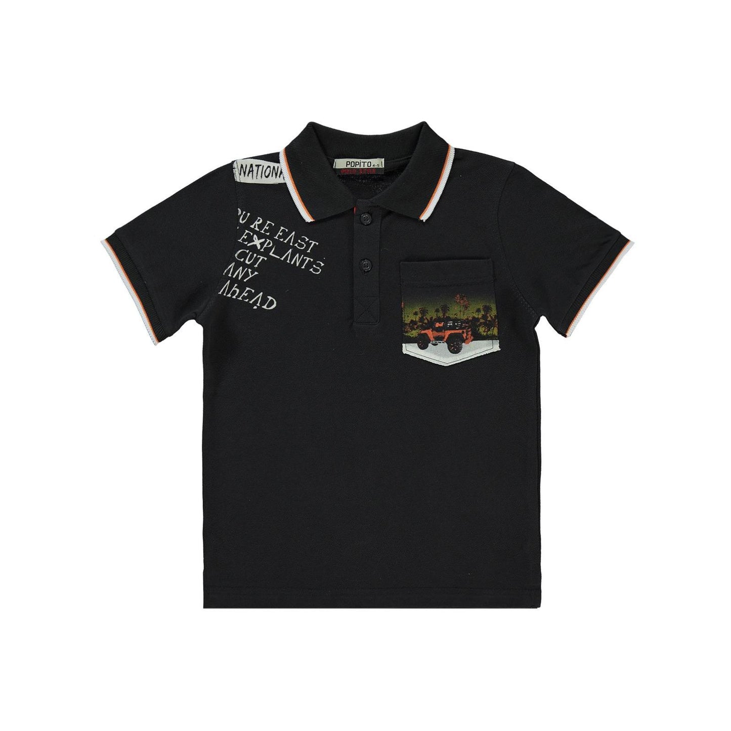 Popito Bebe Yakalı 1-4 Yaş Tişört