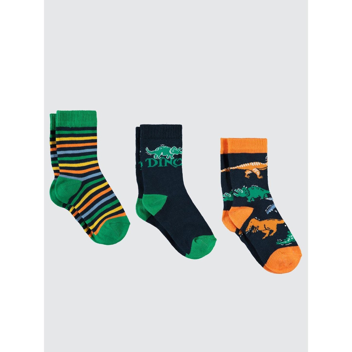 Civil Boys Dinazor 3'lü 2-12 Yaş Erkek Soket Çorap