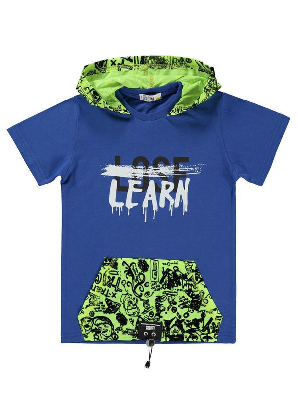 Popito Çocuk Kapşonlu 5-9 Yaş Tişört