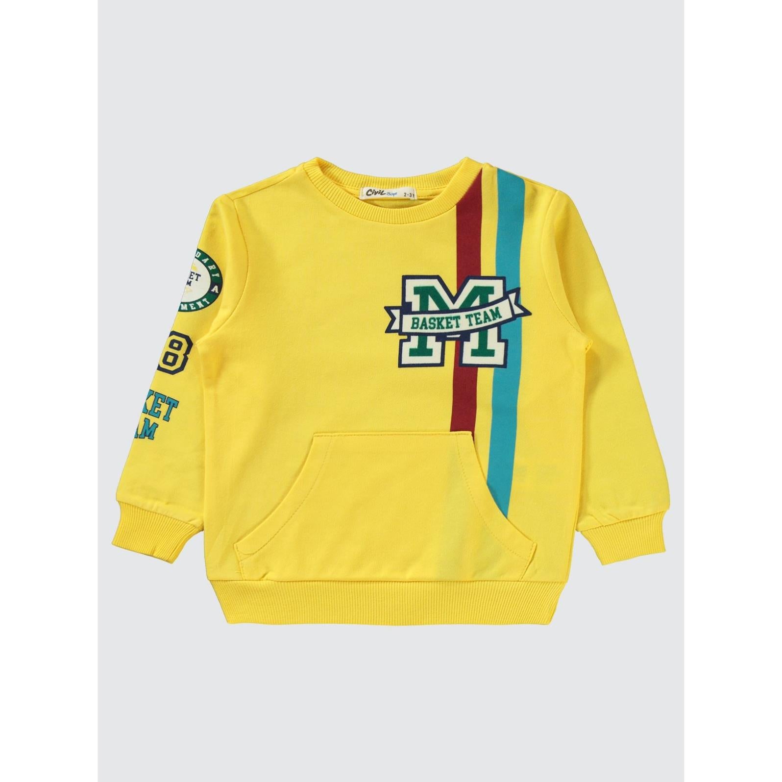 Civil Boys 2-5 Yaş Eşofman Takımı - Sarı