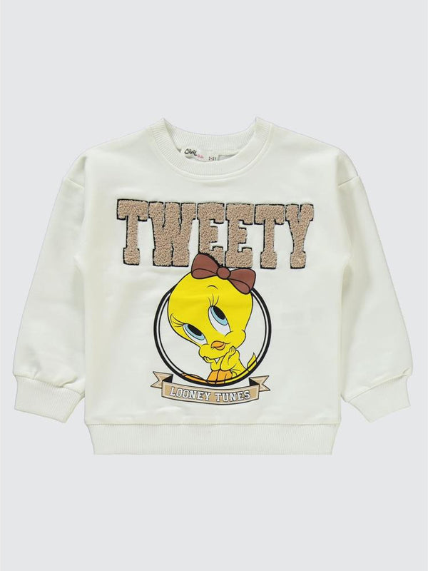 Tweety 2-5 Yaş Eşofman Takımı - Ekru