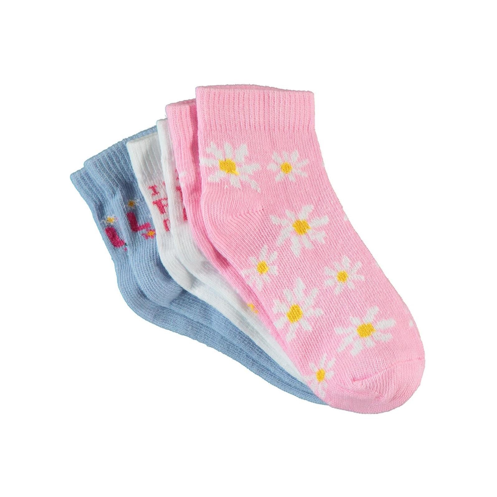Civil Girls Papatya 3'lü 2-12 Yaş Kız Patik Çorap