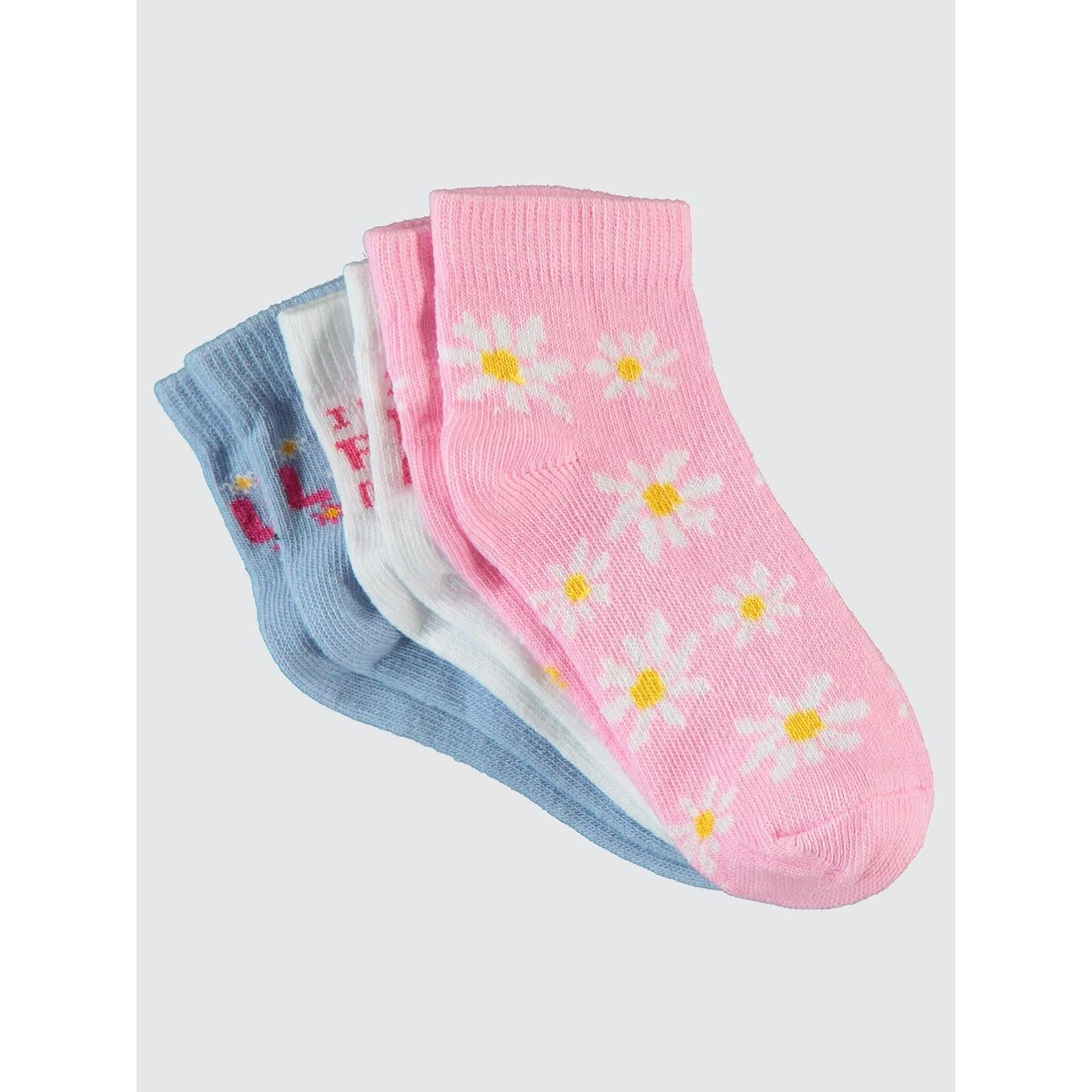 Civil Girls Papatya 3'lü 2-12 Yaş Kız Patik Çorap