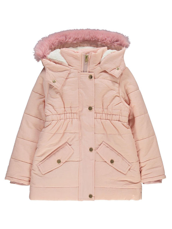 Civil Girls Bel Büzgülü 10-13 Yaş Mont - Pudra