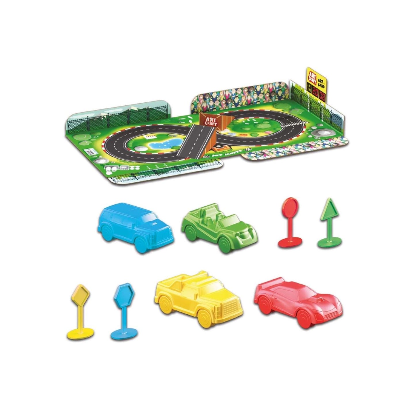 Dede Oyuncak Artsand Arabalar Kum Set 600 Gr Oyun Hamuru