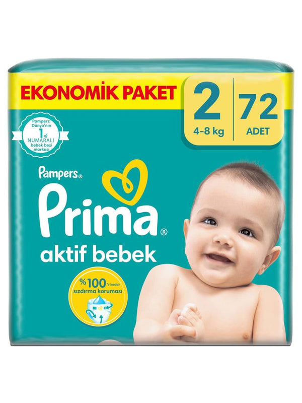 Prima Ab Ekonomik Paket 2 Beden 72 Adet