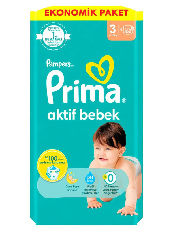 Prima Ab Ekonomik Paket 3 Beden 62 Adet