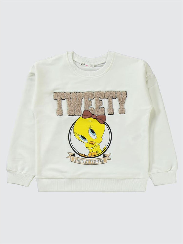 Tweety 6-9 Yaş Eşofman Takımı - Ekru