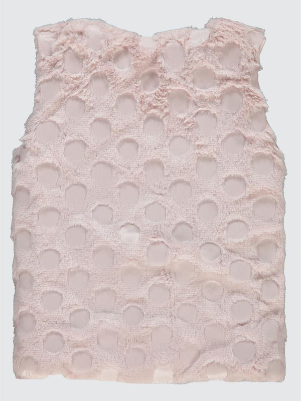 Civil Girls Pelüş 6-9 Yaş Yelek - Pudra