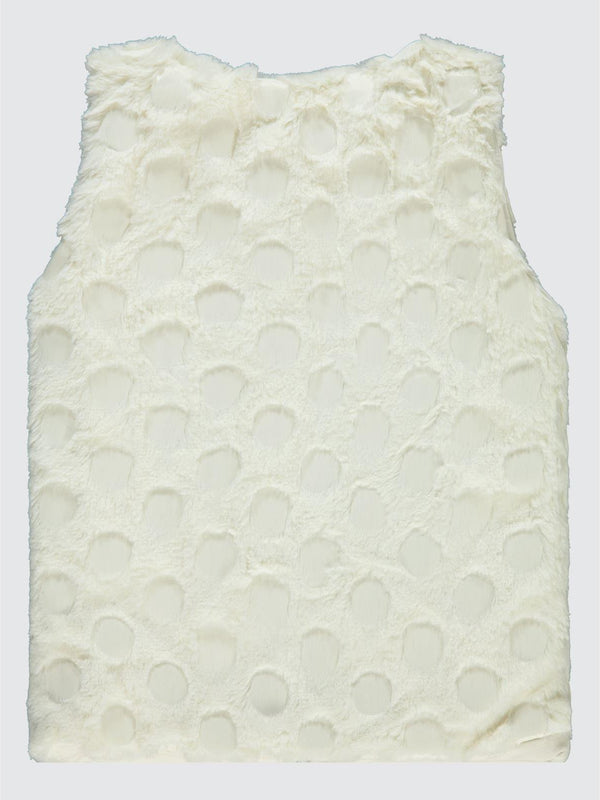 Civil Girls Pelüş 6-9 Yaş Yelek - Ekru