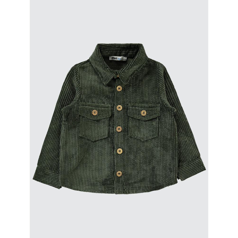 Civil Boys Çift Cepli 2-5 Yaş Gömlek - Haki