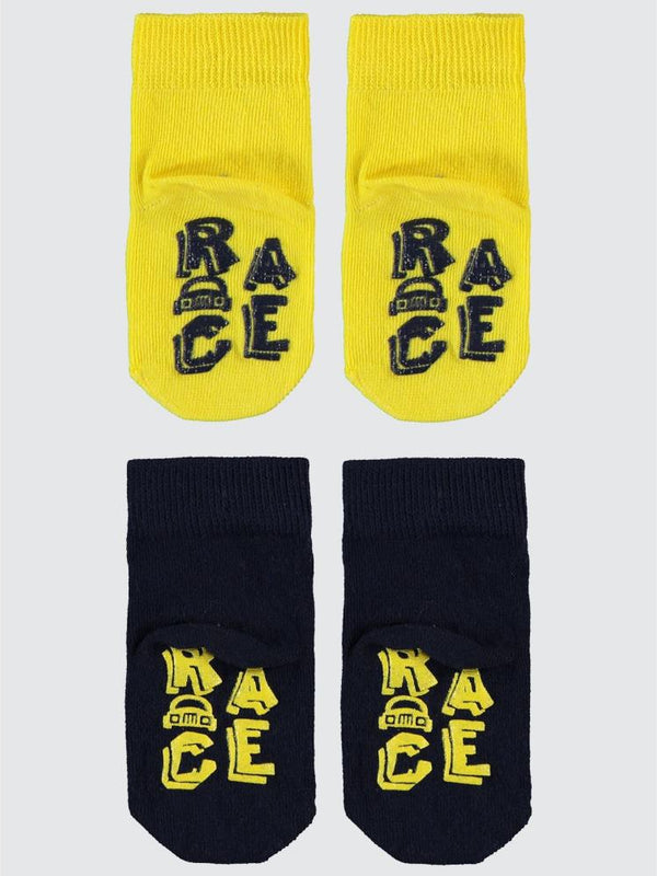 Civil Baby Race Abs Baskı 6-18 Ay 2'li Bebek Erkek Çorap
