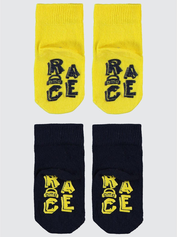 Civil Baby Race Abs Baskı 6-18 Ay 2'li Bebek Erkek Çorap