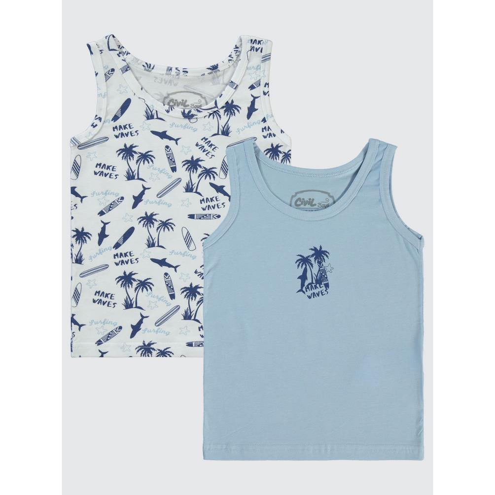 Civil Boys Palmiye 2-10 Yaş 2'li Atlet Set