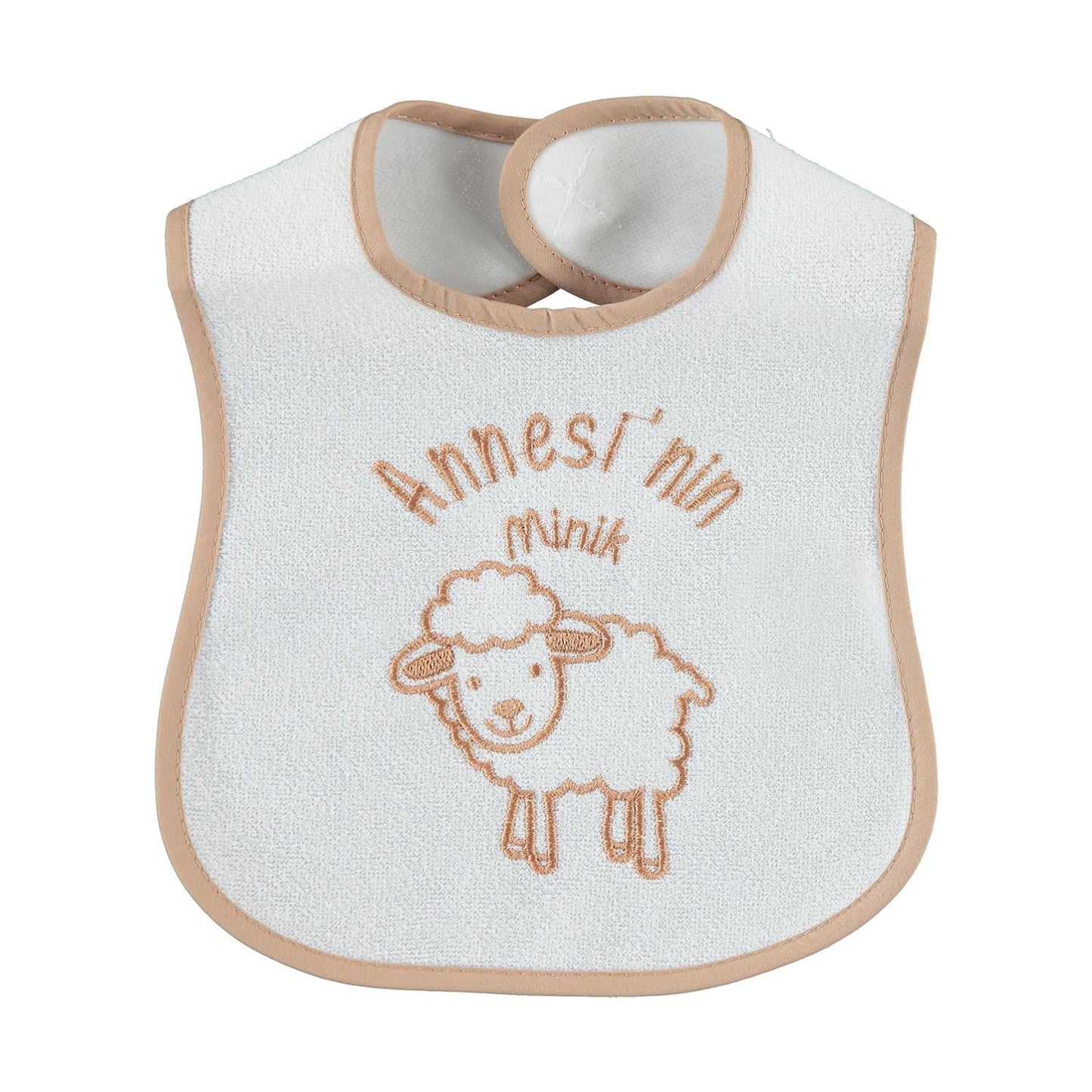 Civil Baby Annesi'Nin Minik Kuzusu Nakışlı Mama Önlüğü