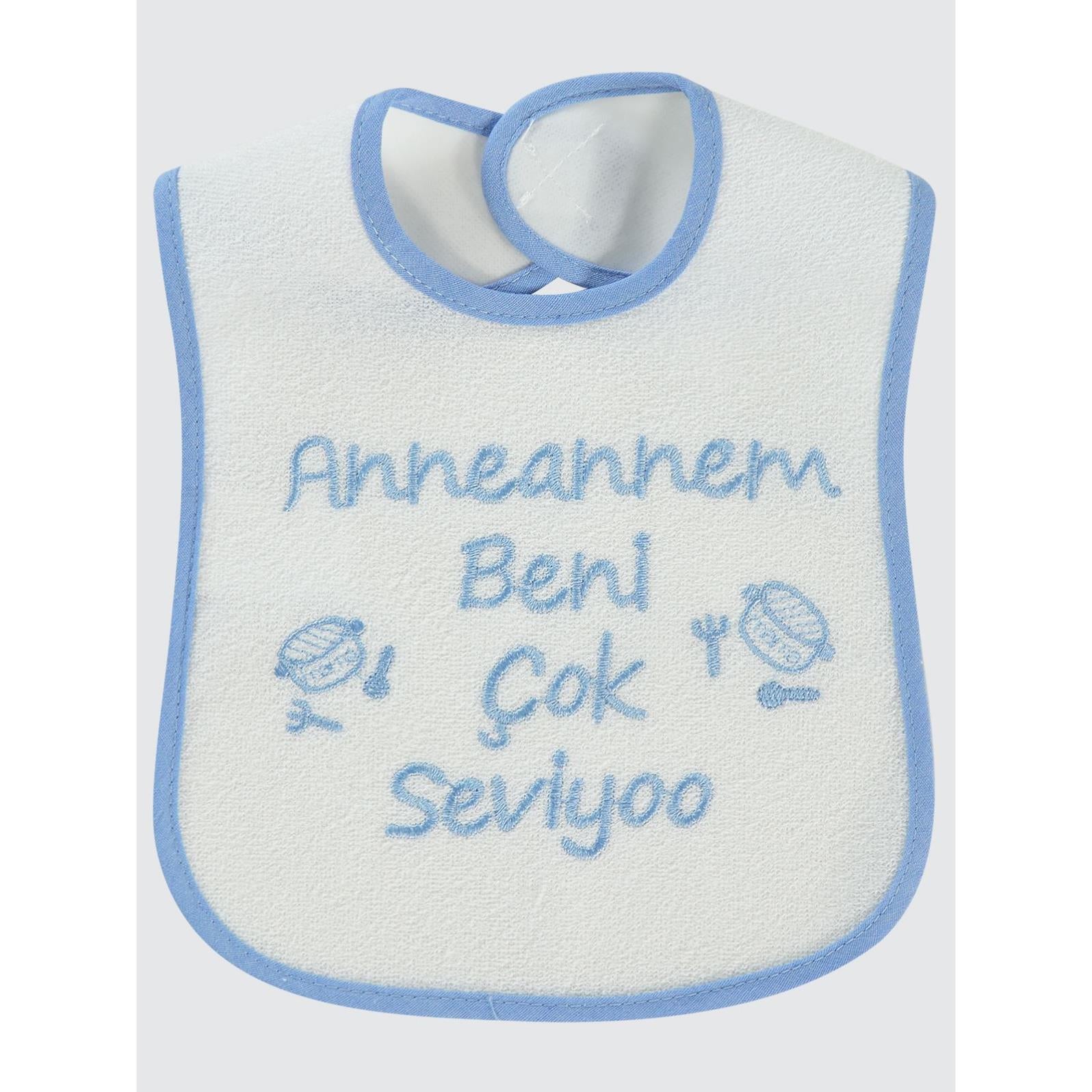 Civil Baby Annesi'Nin Minik Kuzusu Nakışlı Mama Önlüğü