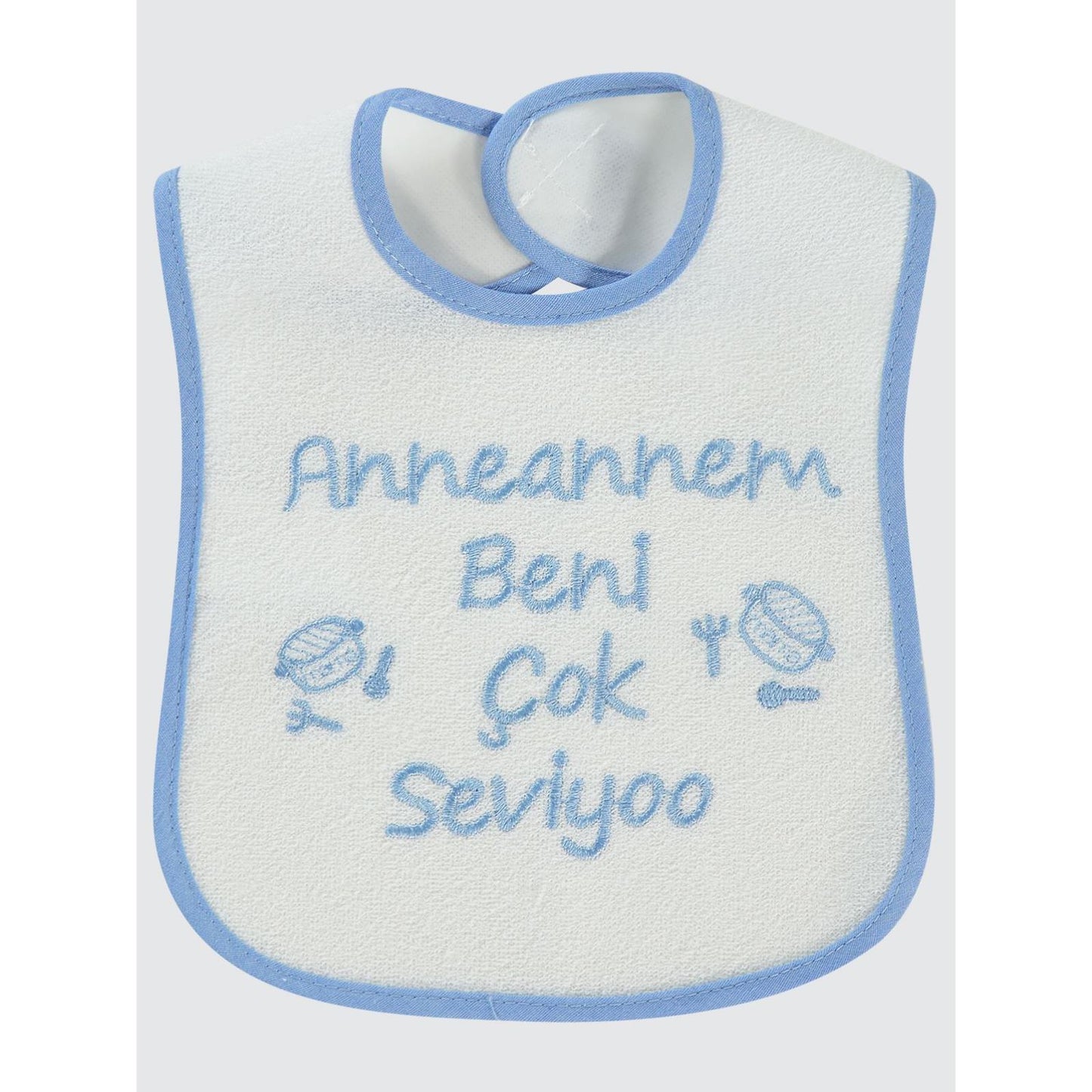 Civil Baby Annesi'Nin Minik Kuzusu Nakışlı Mama Önlüğü