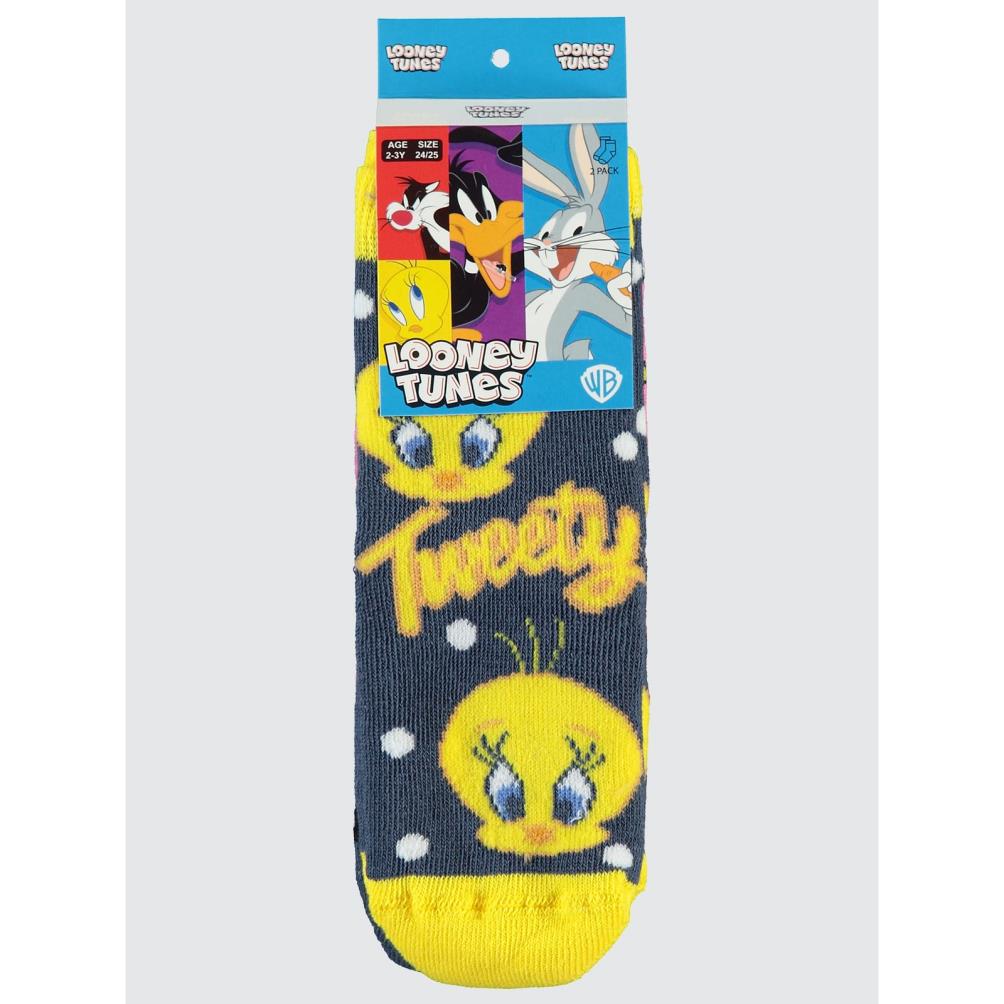 Tweety Havlu 2'li 2-12 Yaş Kız Soket Çorap