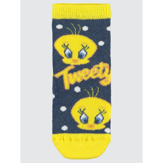 Tweety Havlu 2'li Kız Soket Çorap | Havlu | Okul Kreş ve Günlük Kullanım