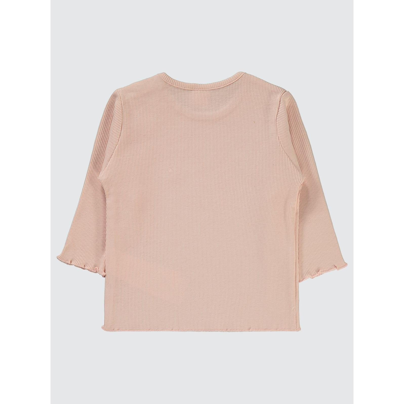 Civil Baby Kol Ucu Detaylı 6-18 Ay Sweatshirt - Pudra