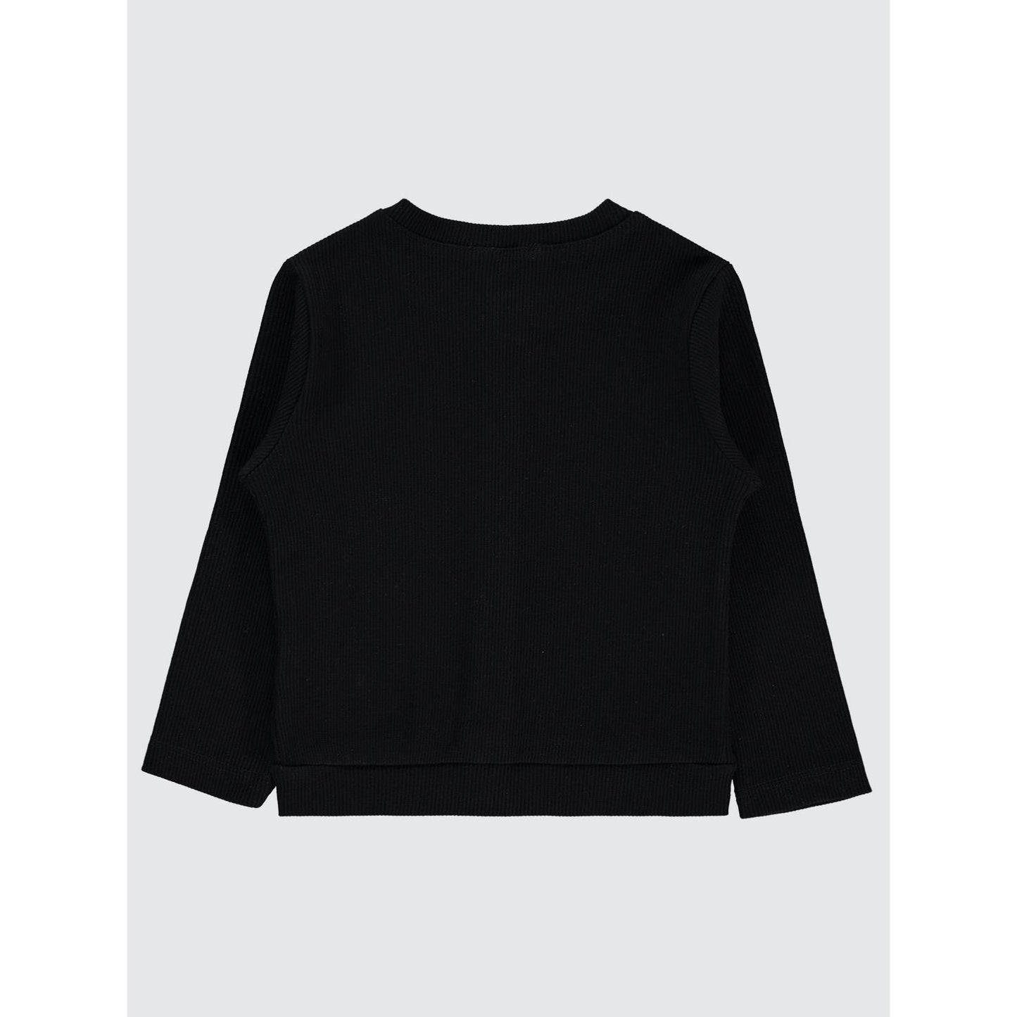 Civil Girls Yakası Fiyonklu 2-5 Yaş Hırka - Siyah