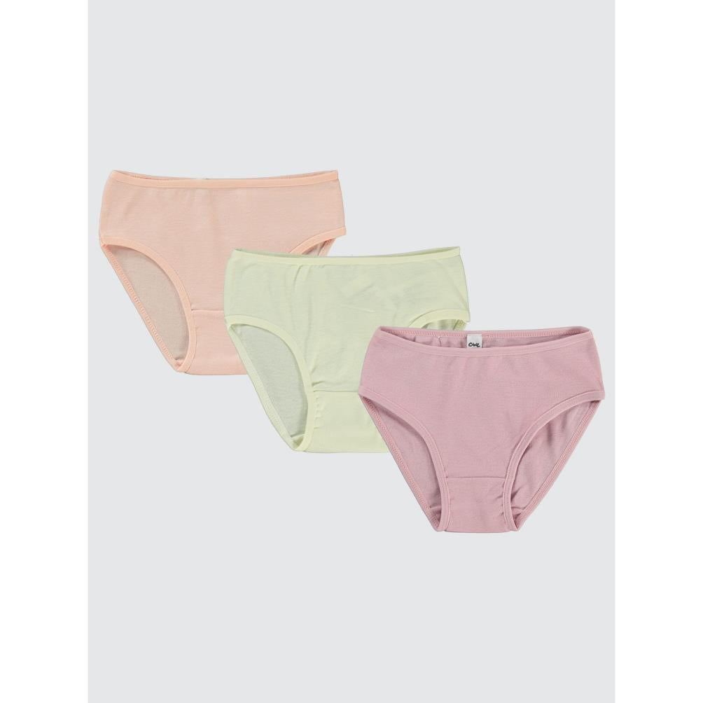 Civil Girls Ribana Çizgili 2-10 Yaş 3'lü Külot Set