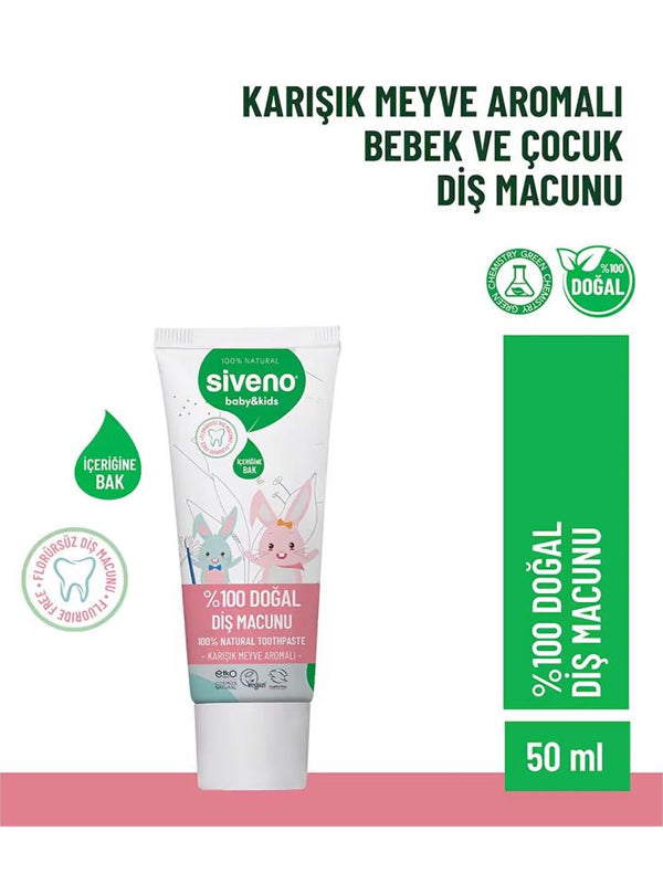 SIVENO %100 Doğal Diş Macunu Baby&Kids 50ml