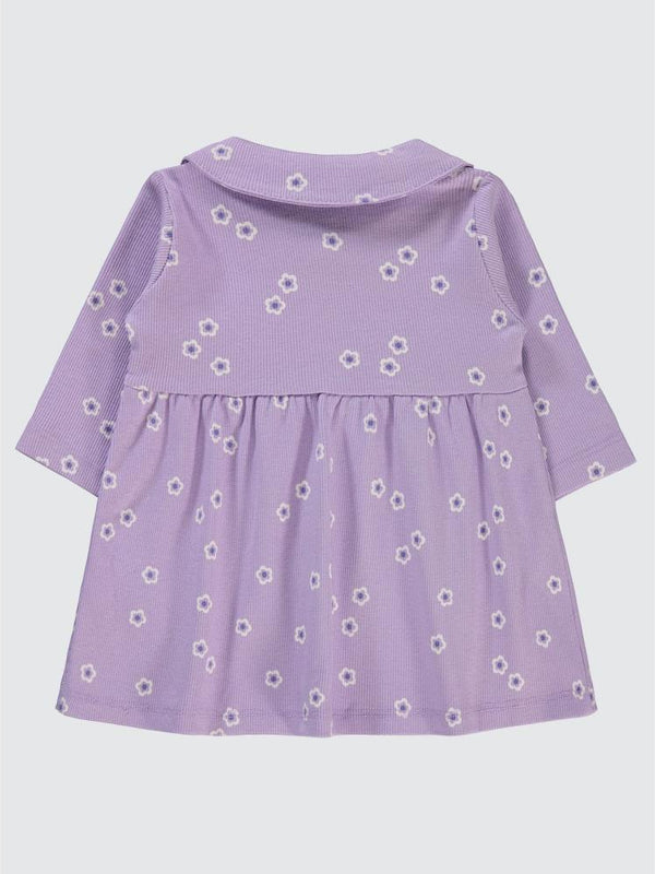 Civil Baby Bahar Çiçeği Empirme 6-18 Ay Elbise - Lila