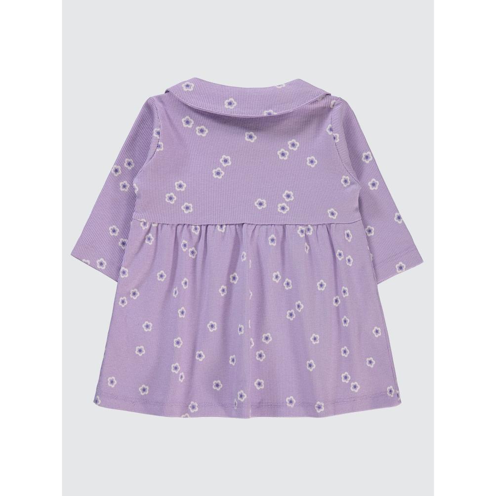 Civil Baby Bahar Çiçeği Empirme 6-18 Ay Elbise - Lila