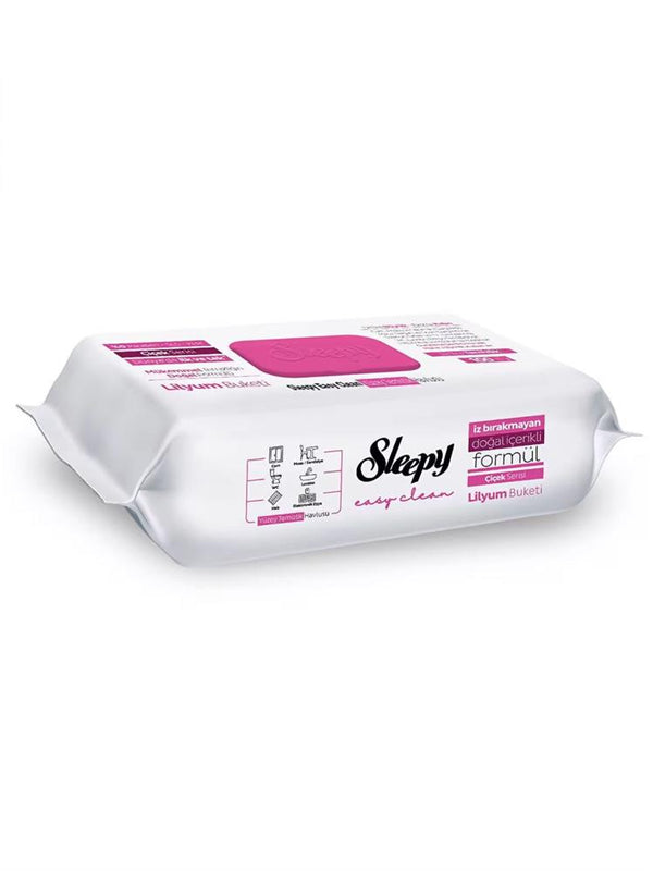Sleepy Yüzey Temizleme Havlusu Lilyum Buketi 100 Yaprak