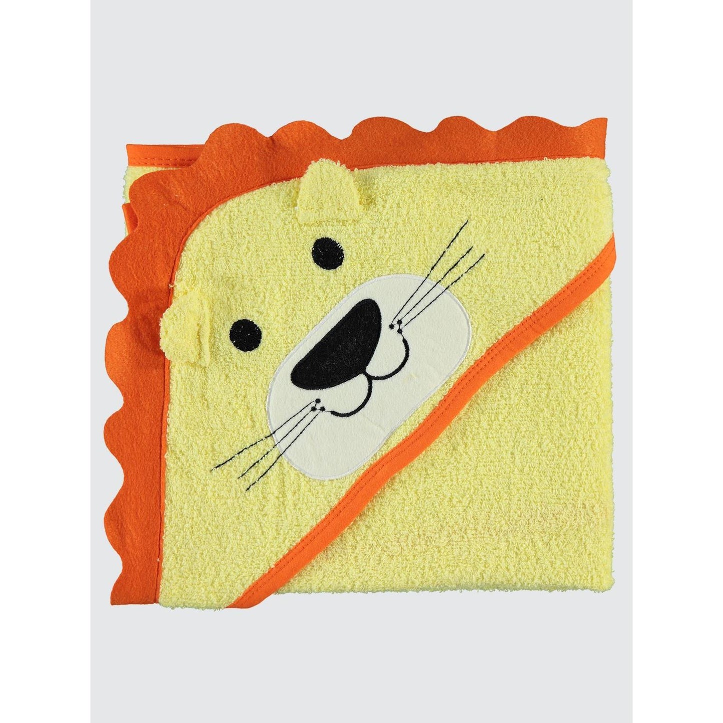 Civil Baby Aslan Nakışlı Havlu - Sarı