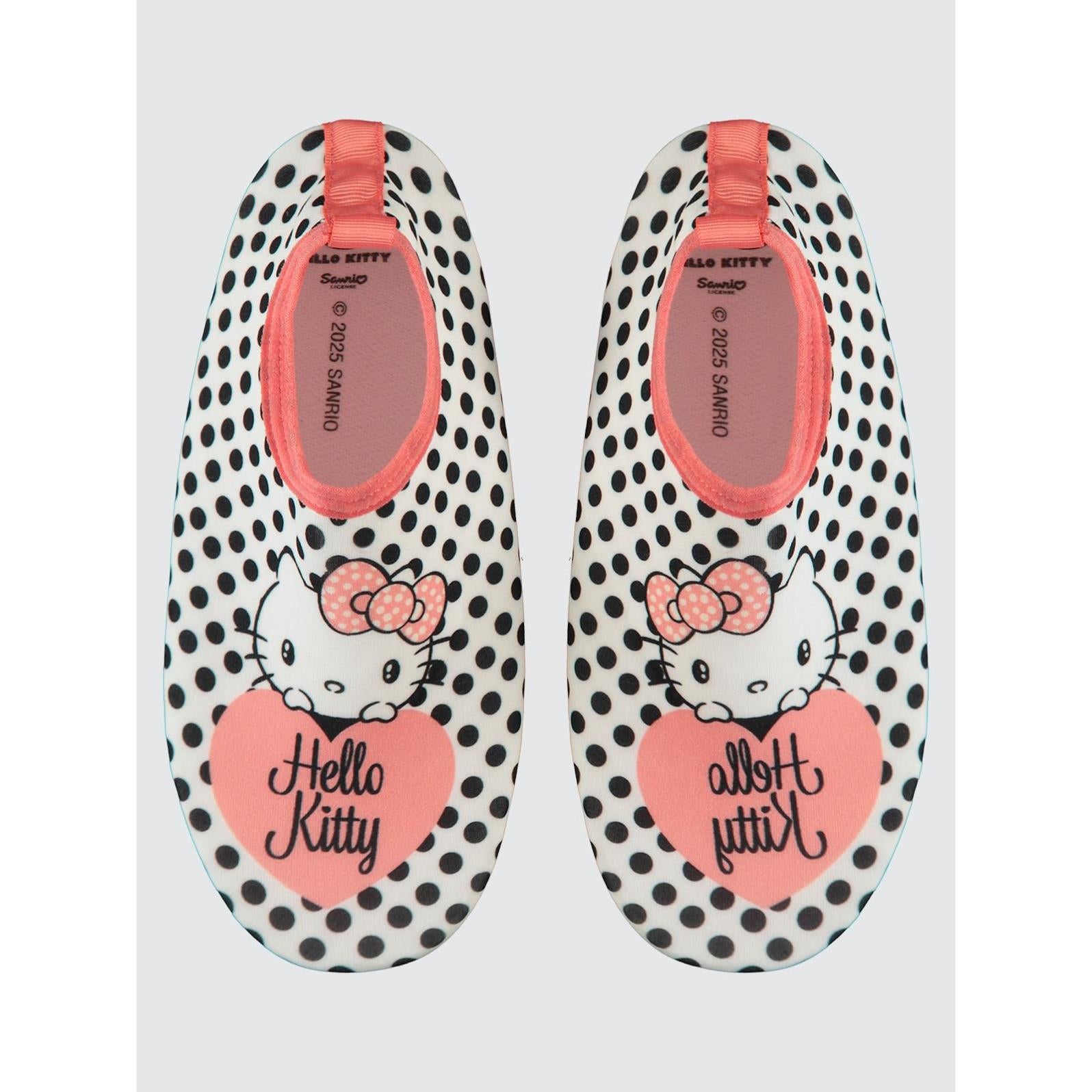 Hello Kitty Baskılı Tabanlı 31-35 Numara Deniz Ayakkabısı - Beyaz