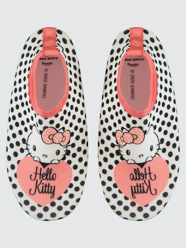 Hello Kitty Baskılı Tabanlı 31-35 Numara Deniz Ayakkabısı - Beyaz