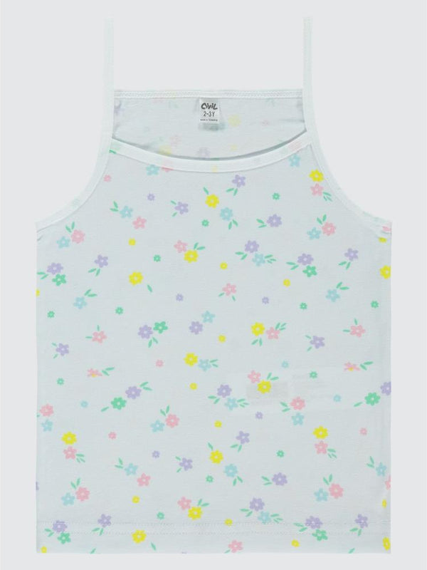 Civil Girls Çiçek Empirme Desen 2-10 Yaş İç Çamaşır Takım
