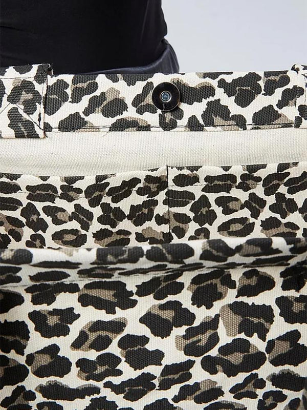 Leopar Desenli Bez Çanta