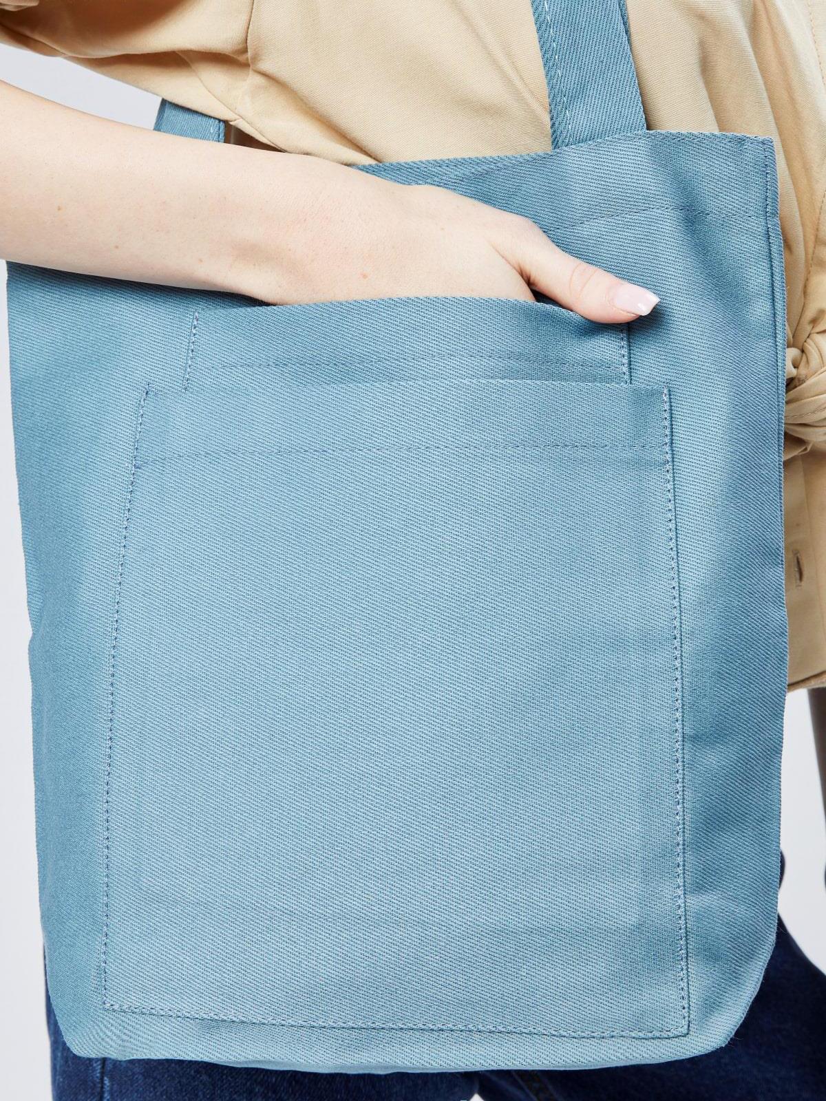 Çınar Bez Çanta İki Bölmeli Gabardin Bez Çanta