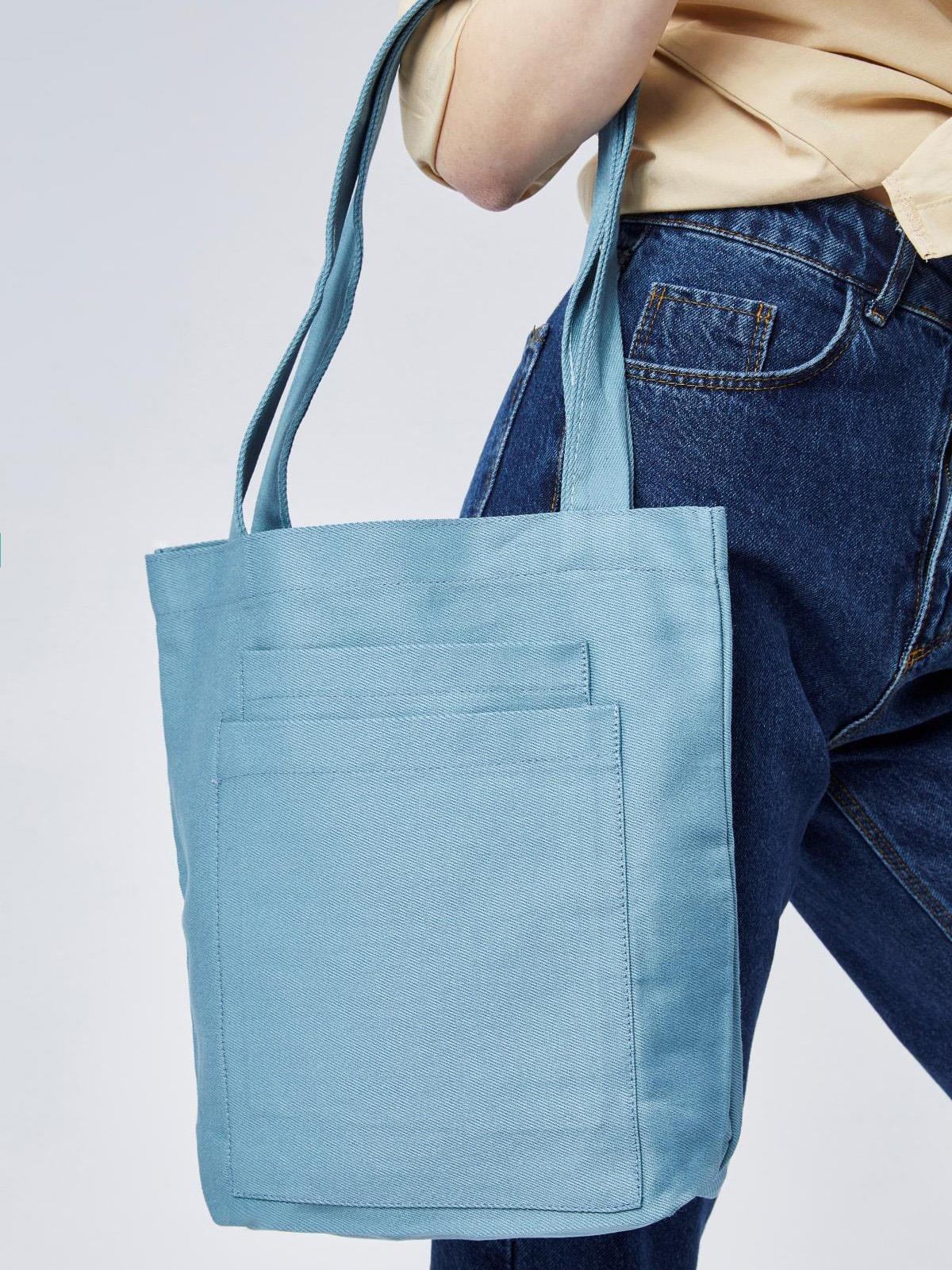 Çınar Bez Çanta İki Bölmeli Gabardin Bez Çanta