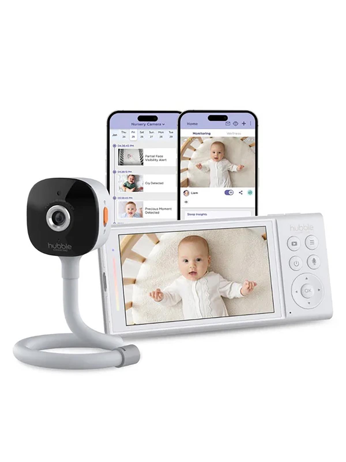 Hubble Gobaby Pro AI Wifi Connect 5'' Dijital Ekranlı Bebek Kamerası