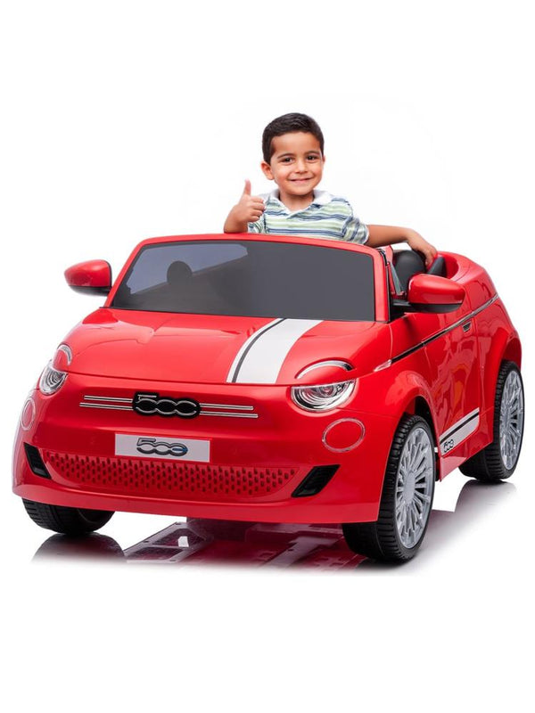 Fiat 500 Uzaktan Kumandalı Akülü Araba - Kırmızı